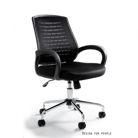Scaune de birou - Scaun ergonomic de birou Award, sezut cu tapiterie textila diverse culori, inaltime reglabila, baza metal cromat, cu cotiere, W-120-4 - Unique