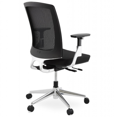Scaun birou ergonomic negru Tepper premium, spatar mesh, baza rotativa aluminiu, OC00410BL - Kokoon [3]