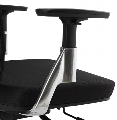 Scaun birou ergonomic negru Tepper premium, spatar mesh, baza rotativa aluminiu, OC00410BL - Kokoon [8]