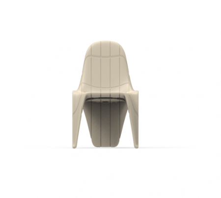 Scaun exterior F3 52x61x85 cm, rasina de polietilena, diverse finisaje, 60003 - Vondom [1]