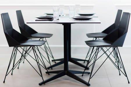 Scaun exterior Faz, polipropilena, picioare metal, design modern forme geometrice, 54044 - Vondom [7]