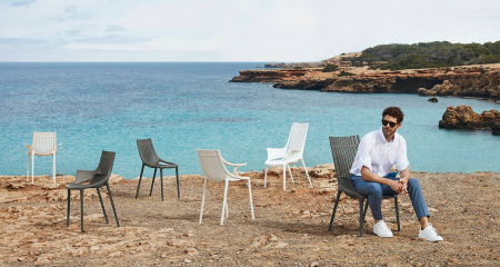 Scaun exterior Ibiza cu brate, polipropilena, design modern, 65041 - Vondom [4]
