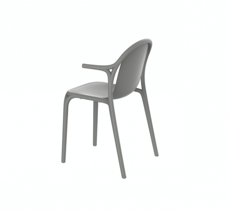 Scaun exterior premium Brooklyn cu brate, polipropilena injectata cu fibra de sticla, 65038 - Vondom [2]