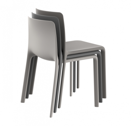Scaun exterior premium Kes fara brate, polipropilena injectata cu fibra de sticla, 64018 - Vondom [6]