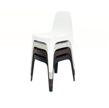 Scaun exterior Solid fara brate, polipropilena injectata cu aditivi minerali, 55024 - Vondom [2]