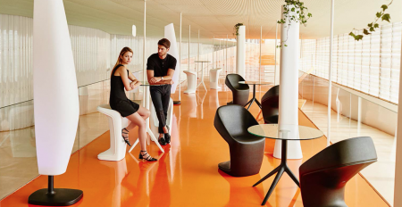 Scaun exterior UFO 56x61x84 cm din polipropilena cu LED RGBW optional, diverse culori, 63004 - Vondom [6]