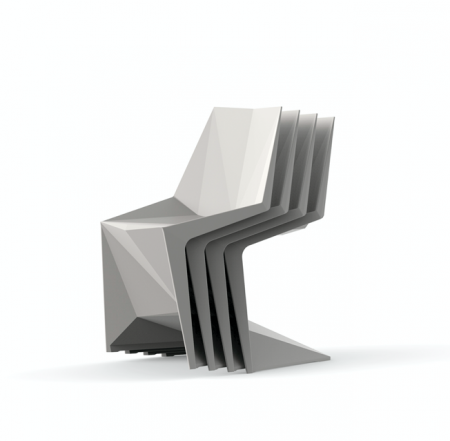 Scaun exterior Voxel, polipropilena injectata cu fibra de sticla, diverse finisaje, 51033 - Vondom [6]