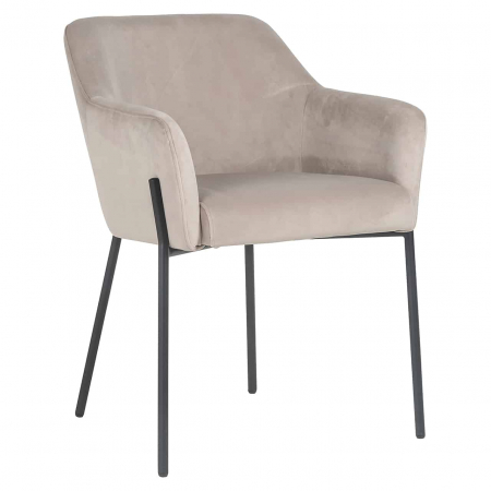 Produse - Scaun Fay kaki catifelat ignifugat (FR-Quartz 903 Khaki), S4581 FR KHAKI VELVET - Richmond Interiors