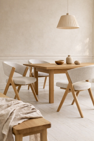 Scaun Firenze 55x48x79 cm, Bej - King Home [6]