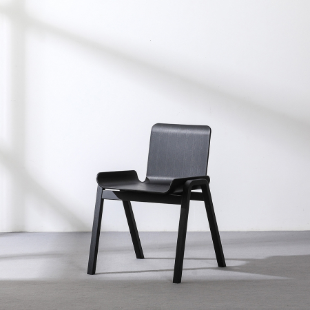 Scaun lux Frank Negru/lemn,  KH010100927 - King [1]