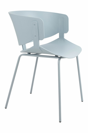 Produse - Scaun Garret 50,5x56x75 cm, Polipropilenă și Metal Gri Deschis - King Home