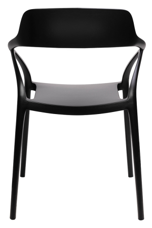 Scaun Gloria 57x54x79 cm, Polipropilenă Negru - King Home [2]