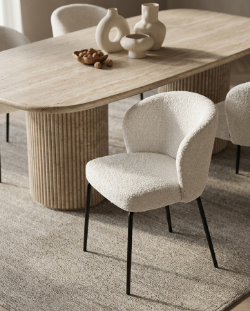 Scaun Greta 56x59x81 cm, Alb - King Home [10]