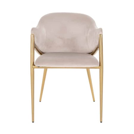 Scaun Gwen kaki catifea catifelată ignifugată (FR-Quartz 903 Khaki), S4544 FR KHAKI VELVET - Richmond Interiors [3]