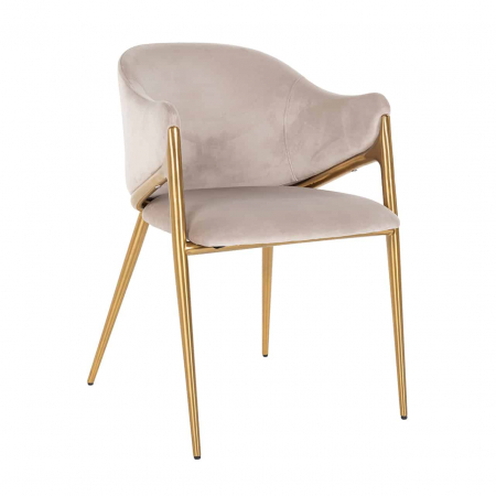 Produse - Scaun Gwen kaki catifea catifelată ignifugată (FR-Quartz 903 Khaki), S4544 FR KHAKI VELVET - Richmond Interiors
