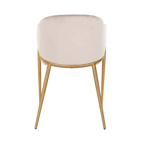 Scaun Gwen kaki catifea catifelată ignifugată (FR-Quartz 903 Khaki), S4544 FR KHAKI VELVET - Richmond Interiors [2]