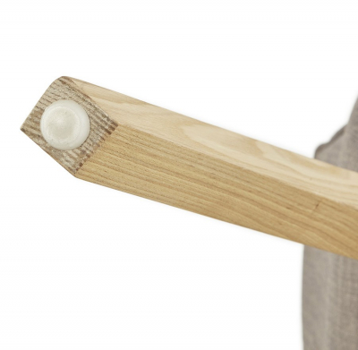 Scaun HARDY tapiterie textila gri, picioare lemn, stil scandinav, CH01370GR - Kokoon [13]