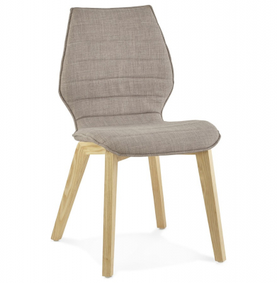 Scaune - Scaun HARDY tapiterie textila gri, picioare lemn, stil scandinav, CH01370GR - Kokoon