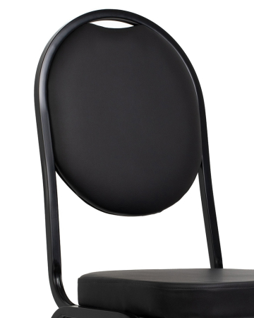 Scaun Hebe 44x56x93,5 cm, Piele Ecologică Negru - King Home [3]