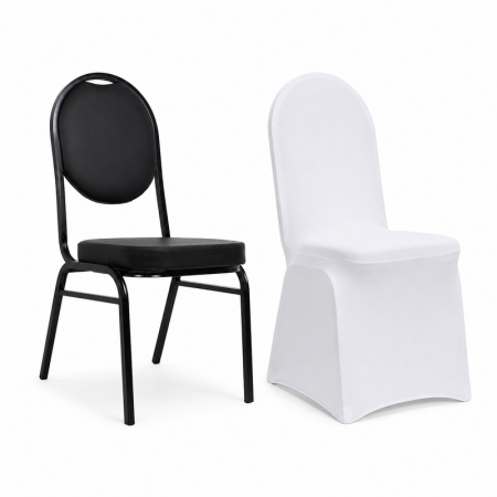 Produse - Scaun Hebe 44x56x93,5 cm, Piele Ecologică Negru - King Home