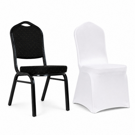 Produse - Scaun Heron 46x58x93,5 cm, Oțel Negru - King Home