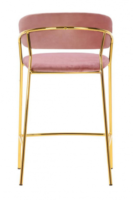 Scaun inalt bar design lux Becci, diverse culori, velur/baza aurie metalica, KH1201100129.11 - King [16]