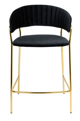 Scaun inalt bar design lux Becci, diverse culori, velur/baza aurie metalica, KH1201100129.74 - King [27]