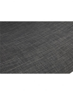 Scaun inalt bar gri Rafi tapiterie material textil / picioare metalice negre otel, BS02380DGBL - Kokoon [5]
