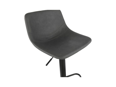Scaun inalt bar rotativ Buxton gri cu inaltime reglabila, BS03380DGBL - Kokoon [3]