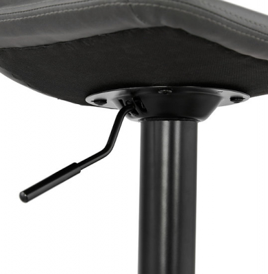 Scaun inalt bar rotativ Buxton gri cu inaltime reglabila, BS03380DGBL - Kokoon [6]