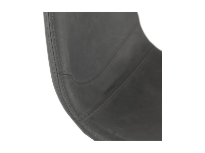 Scaun inalt bar rotativ Buxton gri cu inaltime reglabila, BS03380DGBL - Kokoon [5]