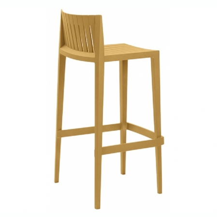 Scaun inalt bar terasa Spritz fara brate 50x46x97 cm, polipropilena, design modern, 56019 - Vondom [3]