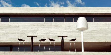 Scaun inalt bar Vases 40x43x89 cm, baza metalica, model forme geometrice, 47071 - Vondom [4]