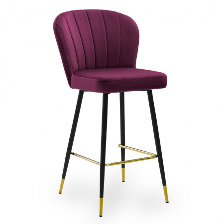 Scaun inalt de bar personalizabil Camper, fara cotiere, picioare metal, 70 cm, SHELH7STGR1XXXP - Atreve [15]