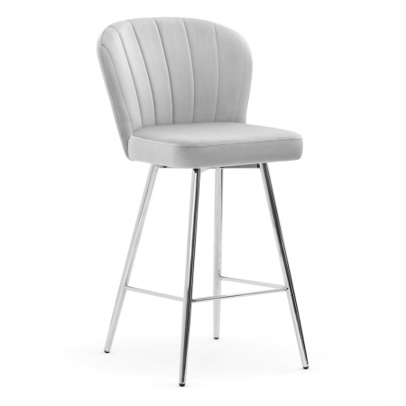 Scaun inalt de bar personalizabil Camper, fara cotiere, picioare metal, 70 cm, SHELH7STGR1XXXP - Atreve [2]