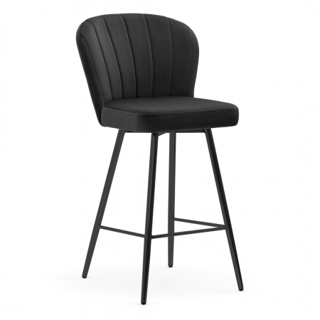 Scaun inalt de bar personalizabil Camper, fara cotiere, picioare metal, 70 cm, SHELH7STGR1XXXP - Atreve [8]