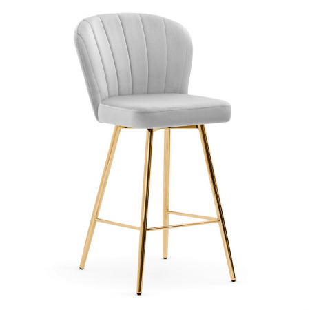 Scaun inalt de bar personalizabil Camper, fara cotiere, picioare metal, 70 cm, SHELH7STGR1XXXP - Atreve [1]