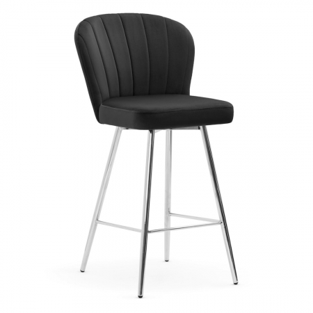 Scaun inalt de bar personalizabil Camper, fara cotiere, picioare metal, 60 cm, SHELH6STGR1XXXP - Atreve [10]