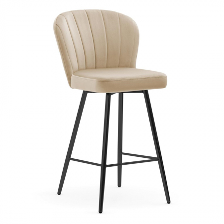 Scaun inalt de bar personalizabil Camper, fara cotiere, picioare metal, 70 cm, SHELH7STGR1XXXP - Atreve [4]