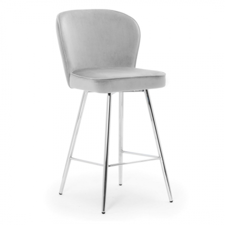 Scaun inalt de bar personalizabil Jakko picioare metal, 67 cm, AINEH6STGR2XXXP - Atreve [3]