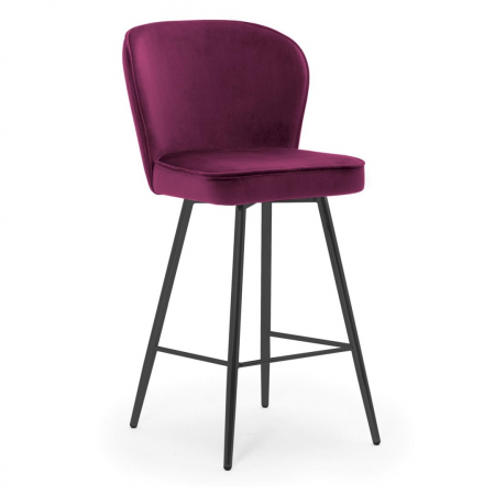 Scaun inalt de bar personalizabil Jakko picioare metal, 67 cm, AINEH6STGR2XXXP - Atreve [12]