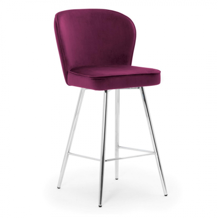 Scaun inalt de bar personalizabil Jakko picioare metal, 67 cm, AINEH6STGR2XXXP - Atreve [15]