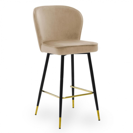 Scaun inalt de bar personalizabil Jakko picioare metal, 67 cm, AINEH6STGR2XXXP - Atreve [5]