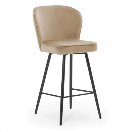 Scaun inalt de bar personalizabil Jakko picioare metal, 67 cm, AINEH6STGR2XXXP - Atreve [4]