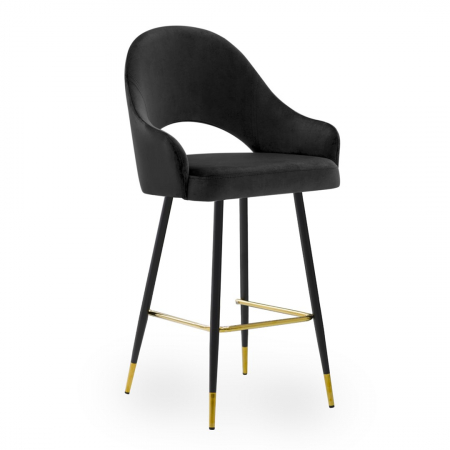 Scaun inalt de bar personalizabil Jessie, cu cotiere, picioare metal, 70 cm, GODAH7STGR1XXXP - Atreve [10]