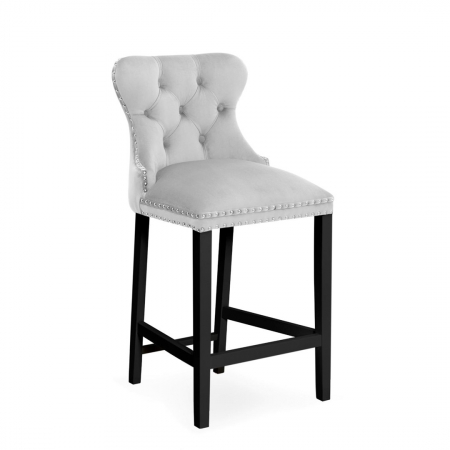 Scaune de bar - Scaun inalt de bar personalizabil Liam, fara cotiere, picioare lemn, 60 cm, MADAH6STGR2XXXP - Atreve