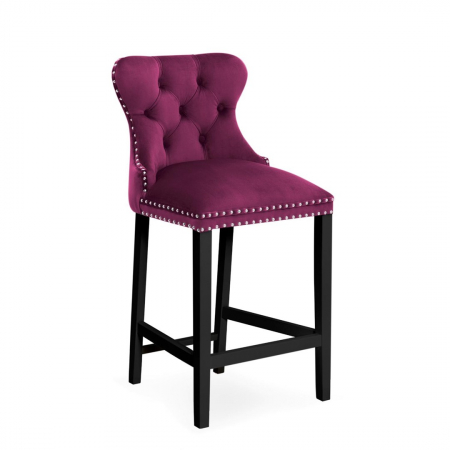 Scaun inalt de bar personalizabil Liam, fara cotiere, picioare lemn, 70 cm, MADAH7STGR2XXXP - Atreve [3]