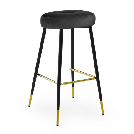 Scaun inalt de bar personalizabil Poppy II, picioare metal 60 cm, CONSH6STGR2XXXP - Atreve [11]