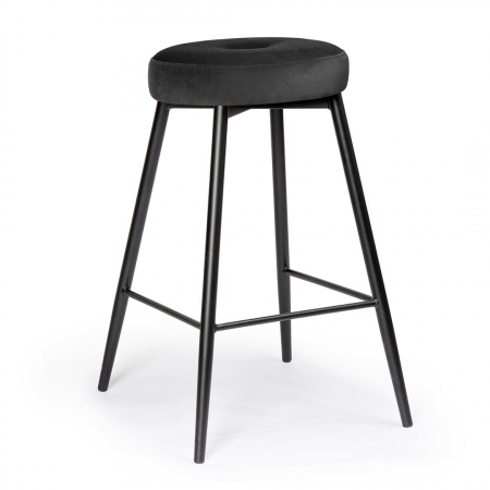 Scaun inalt de bar personalizabil Poppy II, picioare metal 60 cm, CONSH6STGR2XXXP - Atreve [8]