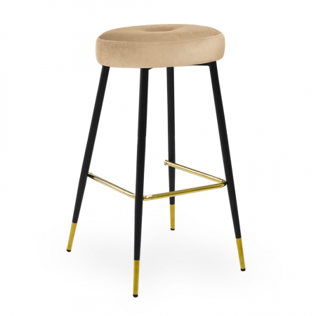 Scaun inalt de bar personalizabil Poppy II, picioare metal 60 cm, CONSH6STGR2XXXP - Atreve [7]